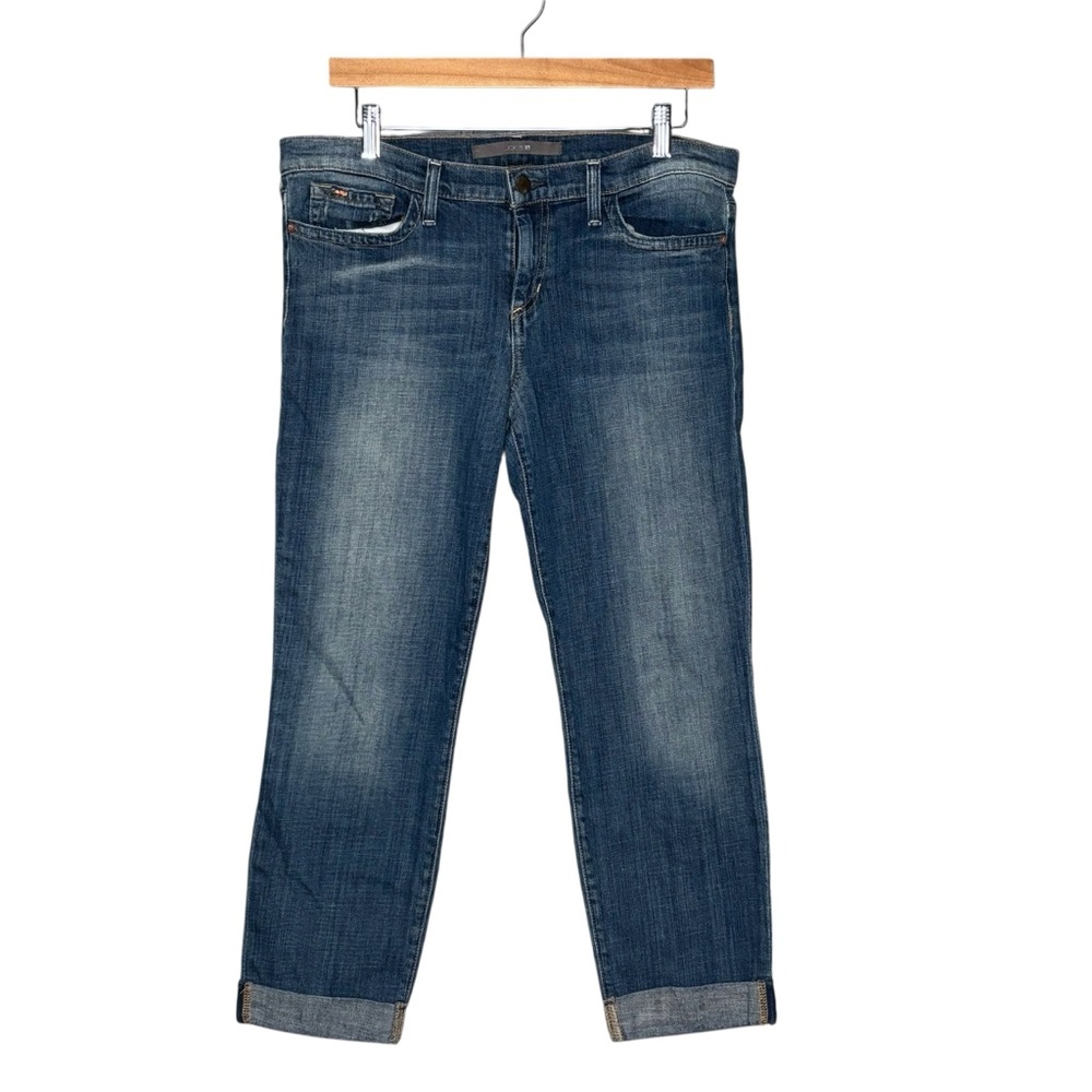 Joe’s Jeans jeans cropped cuffed hem cigarette silhouette size 31